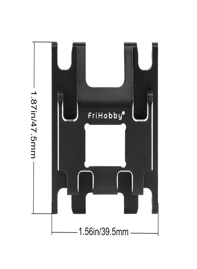 FriHobby Aluminum Transmission Mount Skid Plate Centre Gearbox Base for TRX4M Bronco Defender F150 K10 High Trail Hop Ups 1/18 RC Crawler Truck Accessories, 24g - Image 5